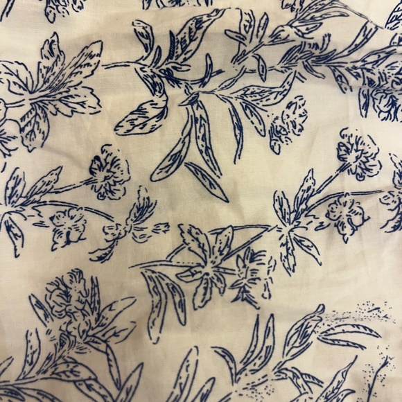 Hudson North White Blue Floral Print Tiered Volume Maxi Skirt Size S - Picture 5 of 7